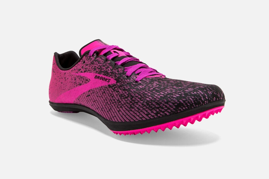 Brooks Running Shoes - Mach 19 Spikeless Spikes Womens - Pink/Black - KOS-816924